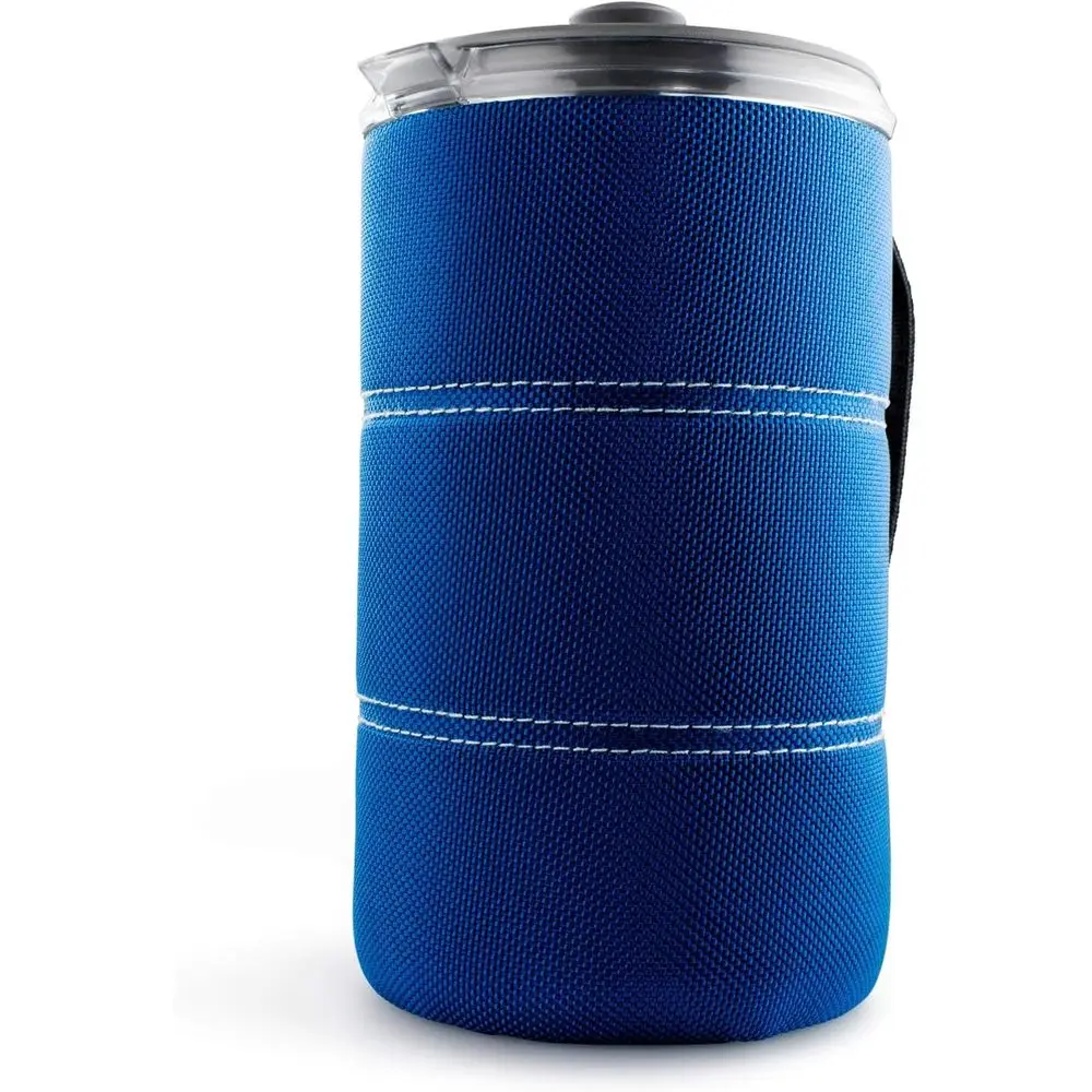 

Портативная кофеварка-френч-пресс на 30 л для активного отдыха и путешествий, синяя