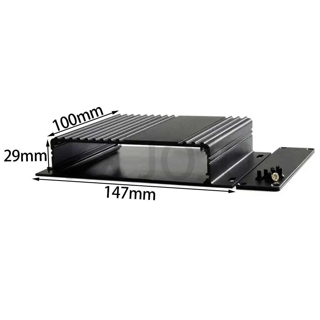 

Aluminum Enclosure 147*29*100mm Integrated Waterproof Box Black PCB Instrument Box DIY Electronic Project Case