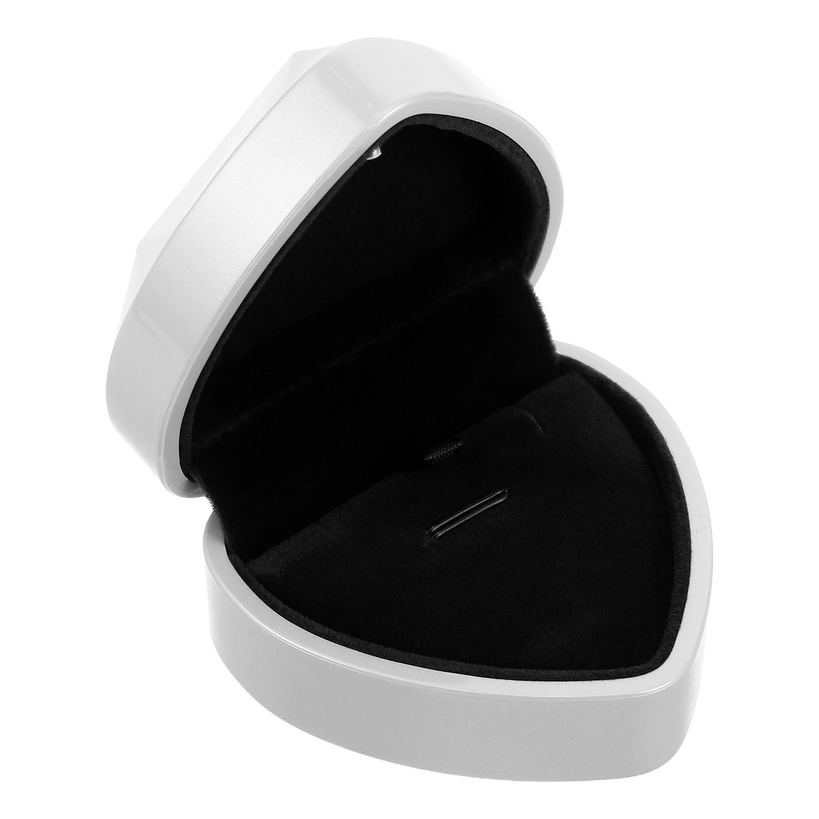

Heart Shaped Necklace Box Jewelry Display Case Gift Boxes for Holder White Miss