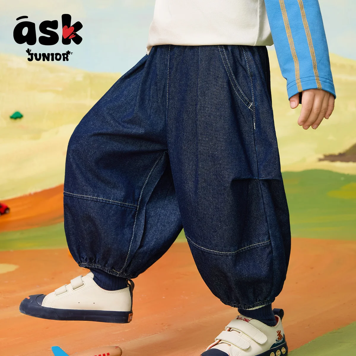 

Children's Washed Spring Boys' Bloomers Seven-point Children's Sports and Leisure Jeans