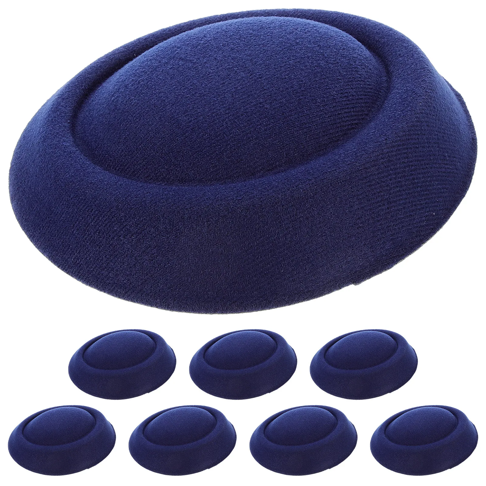 

8Pcs Fascinator Base Hat Eva Pillbox Hats for Women Small Hostess Hat DIY Hair Accessories Craft Supplies for Pet Headdress