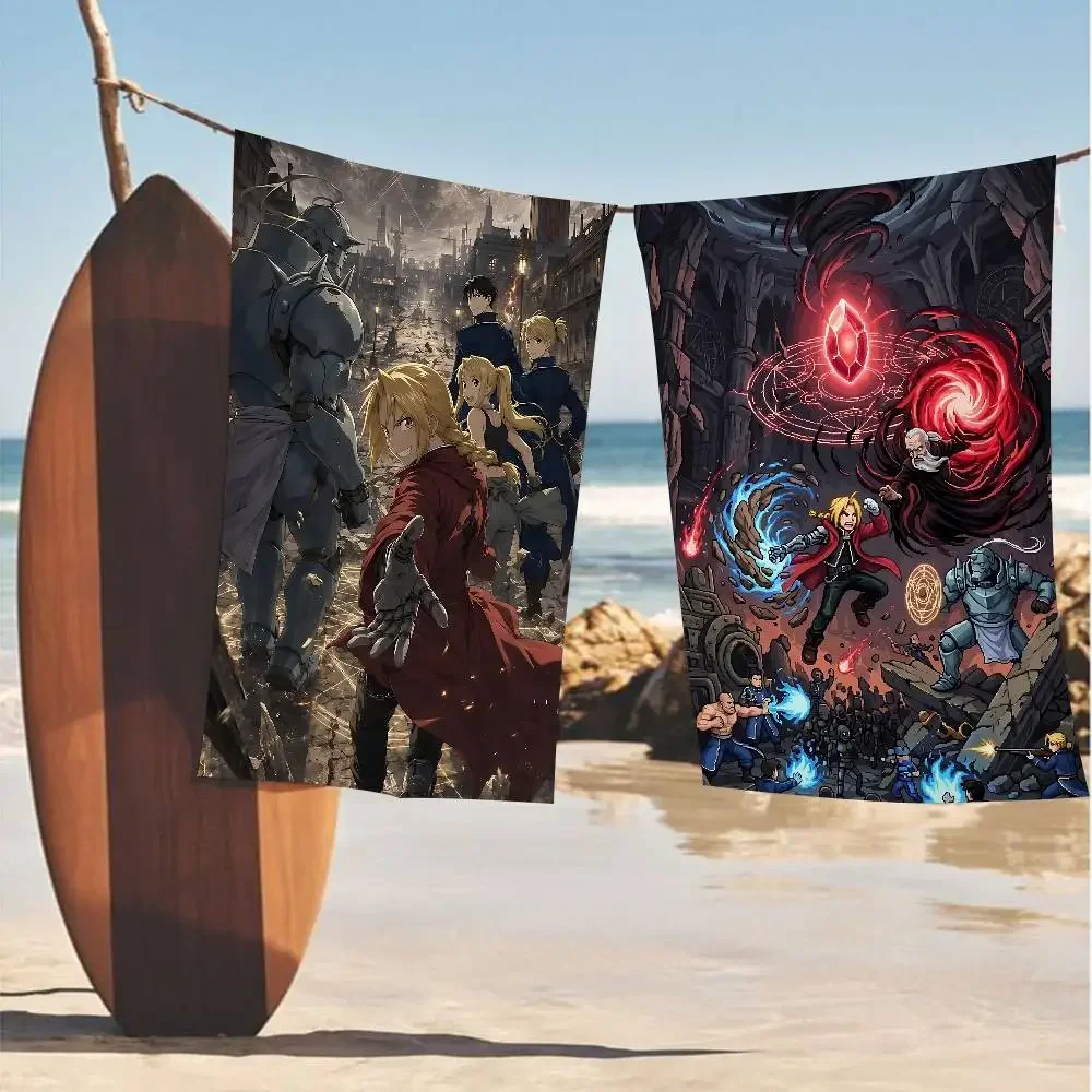 Anime F-Fullmetal Alchemist Big Microfiber Beach Towels Quick Dry Towel Sand Beach Towels Pool Towel For Travel Swim Pool Yoga