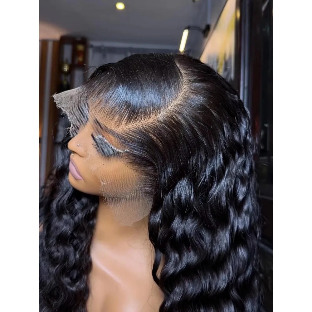 34 Inch Loose Wave 13x6 13X4 HD Lace Frontal Wig Human Hair Brazilian Loose Deep Waves Curly Wigs Lace Front Wigs For Women