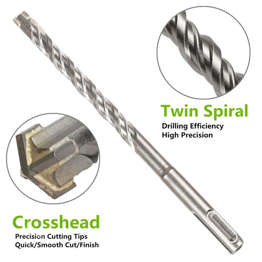 Plus jeu de forets à percussion foret à béton croisé Plus Kit de forets rotatifs adapté aux murs de ciment de brique de béton pierre