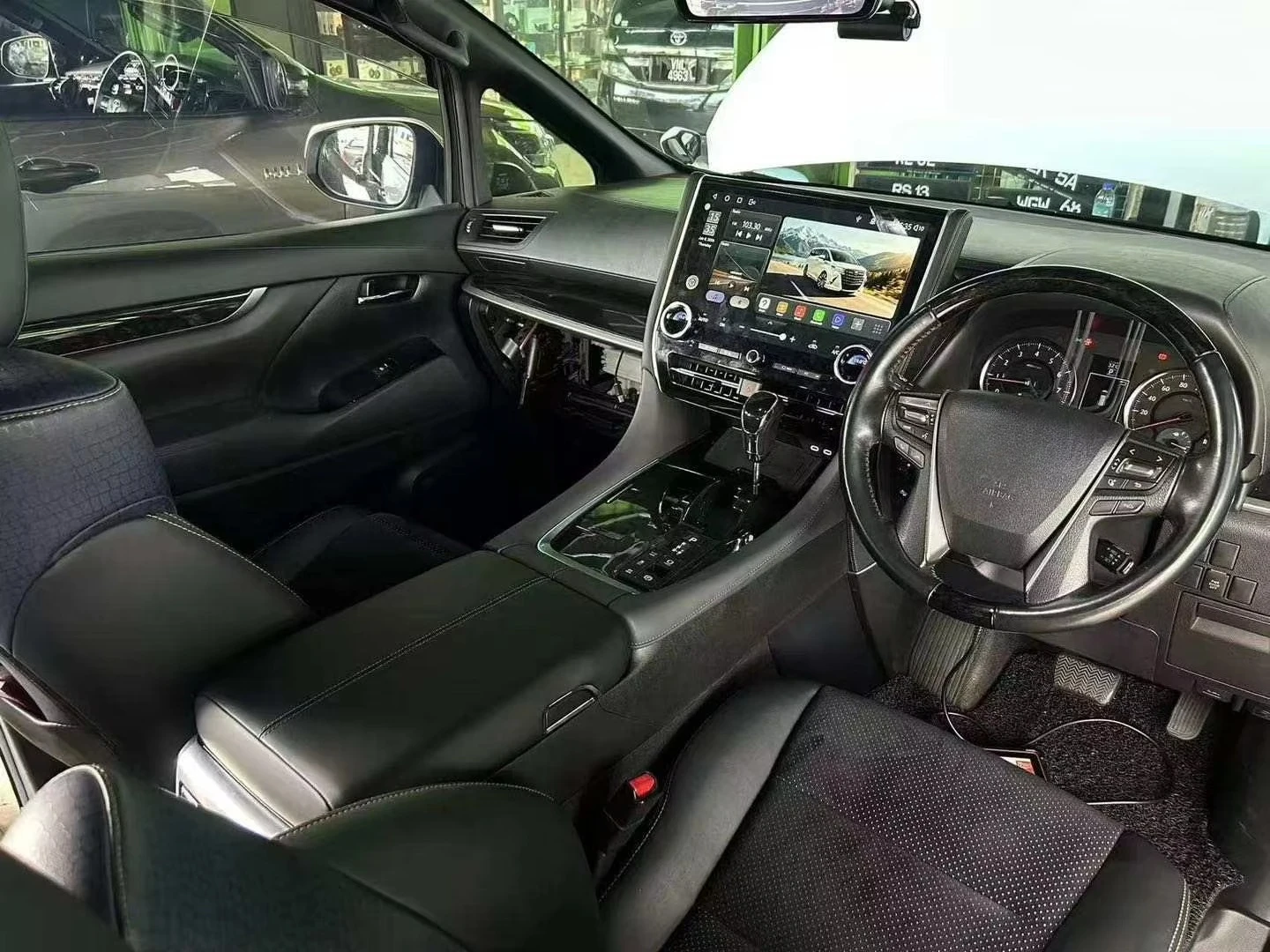 For 2015-2020 Toy Ota AGH30 Series Upgrade to 2024 AGH40 Series Interior Center Console Gear Shift Panel