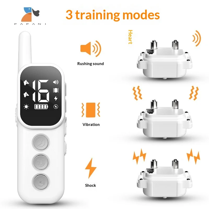 Collar antiladridos control remoto con vibración y descarga IPX7 para perros - imagen 4
