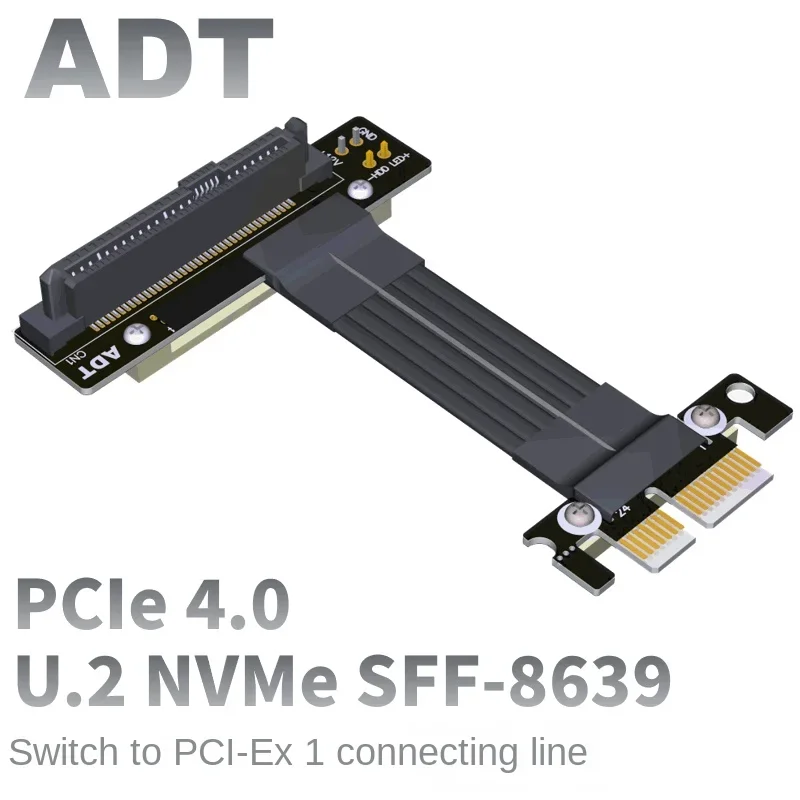 

Кабель ADT-Link U.2 для передачи данных U2 в PCI-E 4.0X1 SFF-8639 NVMe Pcie