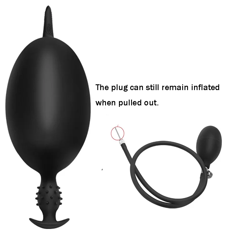 Inflated Anal Plug Separate Pump Expandable Big Butt Plug Prostate Massager Anus Dilator Anal Bead Dildo Sex Toys for Men Women