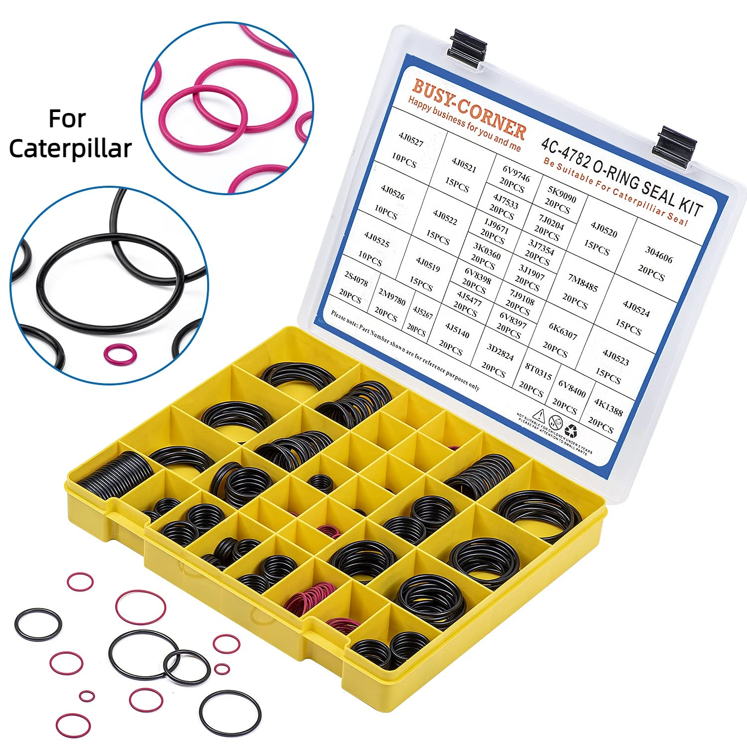 

4c-4782 Seal Hydraulic Nitrile 90 For Caterpillar Excavator 2701528 4c4782 O Ring Kit For Cat Excavator Parts