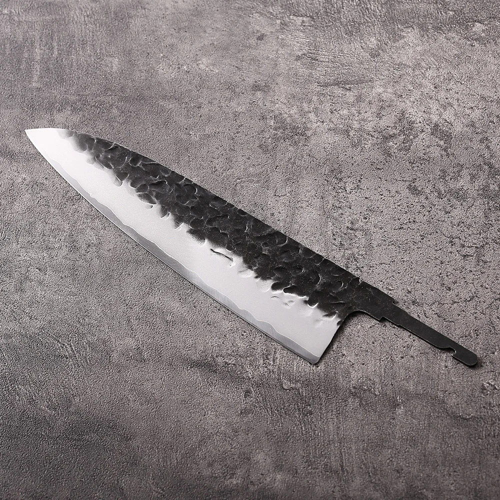8.2 بوصة سكين الطاهي شفرة فارغ - مراجعة Knife Blade Blank Damascus Steel Forged وسعره