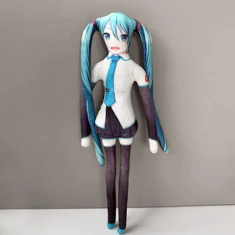 Hatsune Miku Project Sekai Skeleton Plush Doll, Wire Frame Movable Figure, Abstract Anime Stuffed Toy Collectible Gift