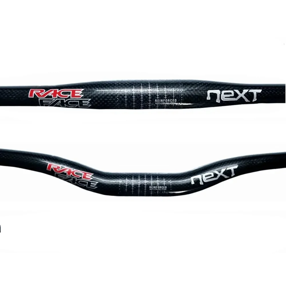 Kierownica rowerowa Race Face Next Glossy 3K Carbon Flat/Rise do roweru górskiego 31.8*600/620/640/660/680/700/720/740/760mm