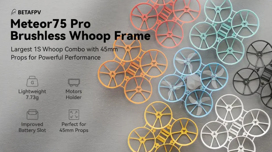 BETAFPV Meteor75 Pro Drohnenrahmen Quadcopter FPV Bürstenloses Drohnenzubehör