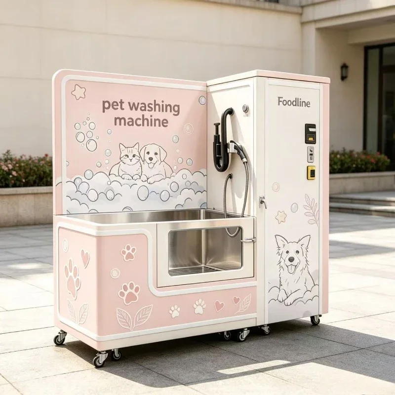 Pets Proofing Outdoor  Dog Washing Machine Kiosk Self Serve Dog Washer