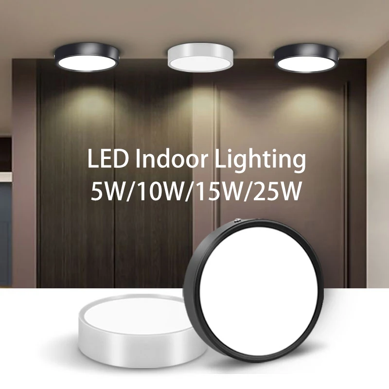 Led Downlights skromny 220v urządzenia domowe Spot lampa świecąca w dół kuchnia okrągła oprawa oświetleniowa wystrój pokoju oświetlenie sufitowe Led