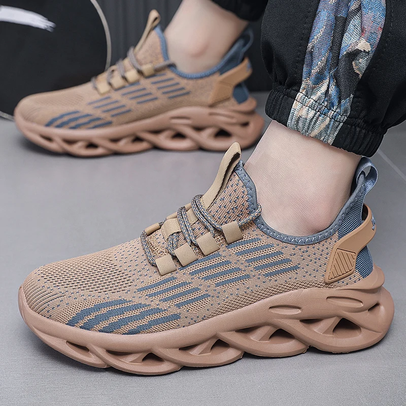 

2026Men Casual Sport Shoes Breathable Lightweight Sneakers Outdoor Mesh Black Running Shoes Athletic Jogging Tenis Walking Shoes
