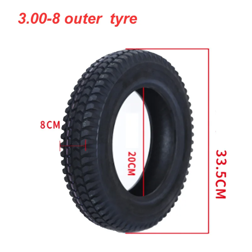 High-quality 3.00-8 tire 300-8 Scooter Tyre & Inner Tube for Mobility s 4PLY Cruise Mini Motorcycle