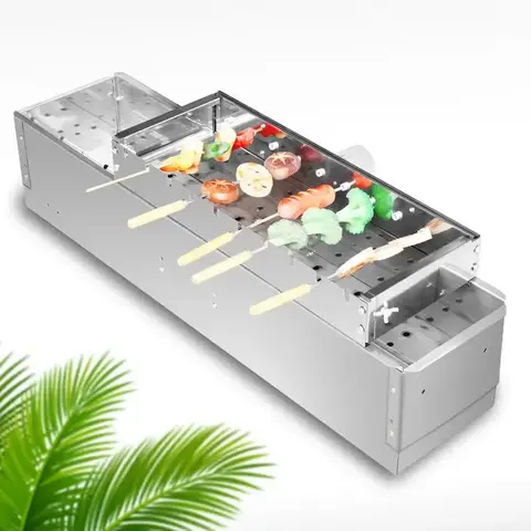 로스팅 바늘에 국한되지 않음 선반 조정 너비 바베큐 그릴 5V 롤링 꼬치 도구를 자동으로 뒤집기