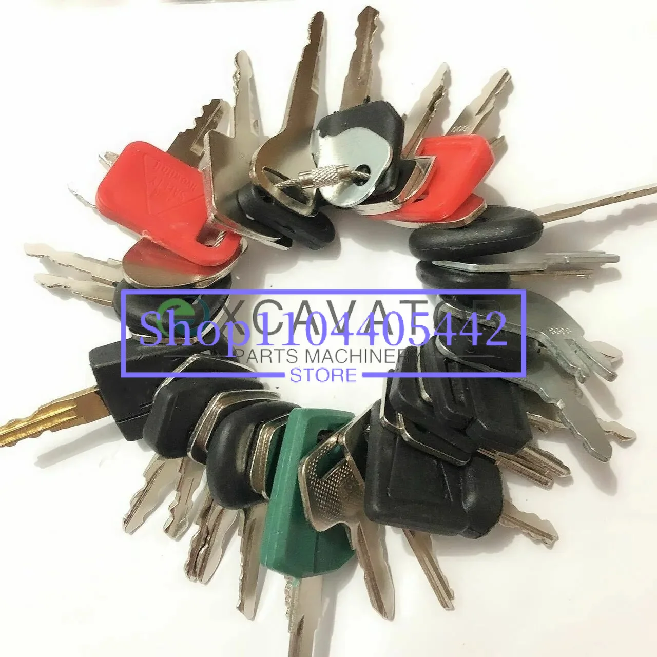 30 keys Construction Ignition/Heavy Equipment Key Set For Kubota C001  D200 787 52240 166 5P8500