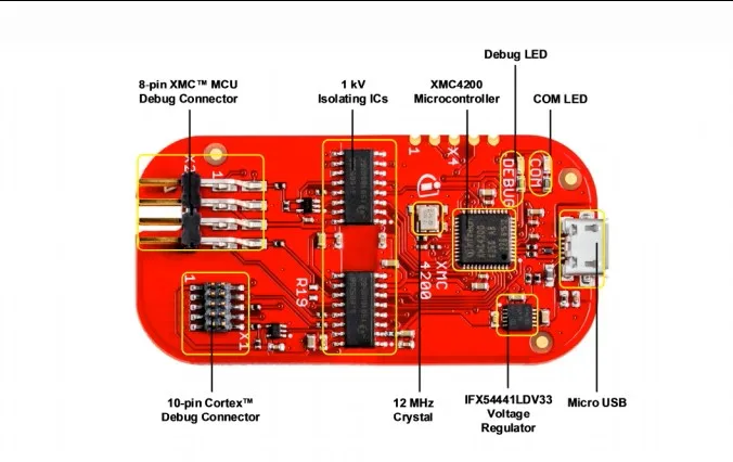 Afbeelding 5: KIT XMC LINK SEGGER V1 infineon Ontwikkelingstools XMC ™   Link – Geïsoleerde debugprobe