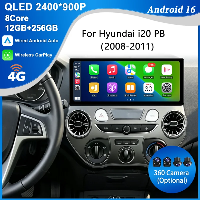 For Hyundai i20 PB 2008-2011 12.3