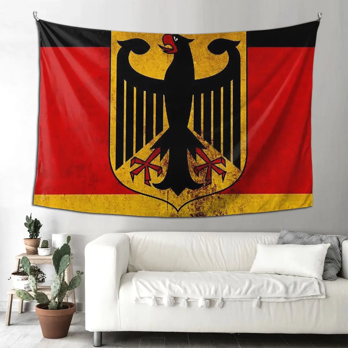 

Немецкий гобелен DK Reich с изображением флага в стиле хиппи, настенный эстетический домашний декор, гобелены для гостиной, спальни, общежития