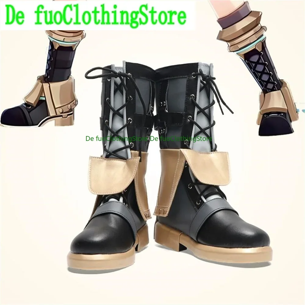De Fuo Clothing Anime Store Freminet Lynette Lyney Genshin Impact Cosplay Shoes Game Anime Halloween Christmas #3