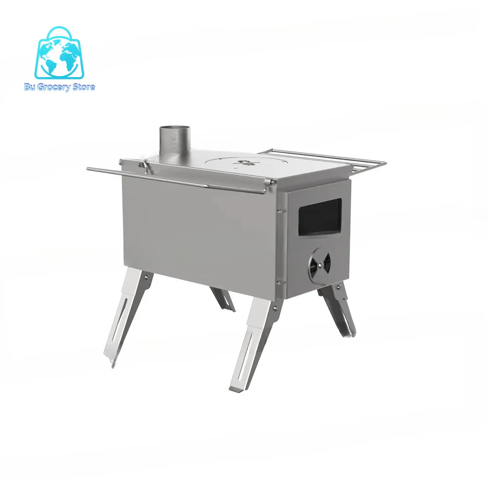 Smokeless Portable Camping Stove – Firewood Tent Heater with Stackable Design for Outdoor & Home Heating