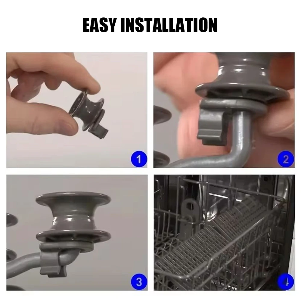 Universal เครื่องล้างจานตะกร้าล้อสําหรับ Siemens/Neff/Bosch/Constructa/Indesit/Junker เครื่องล้างจานตะกร้าด้านบนล้อ 12PCS ชุด Part