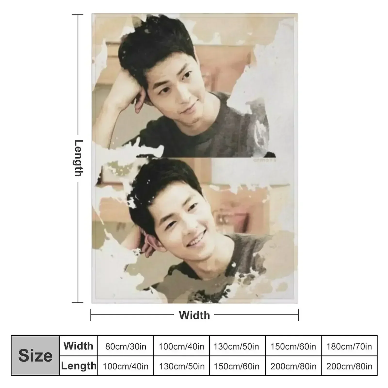 Song Joong ki Throw Blanket for babies Blankets For Sofas Custom Softest Bed covers Loose Blankets