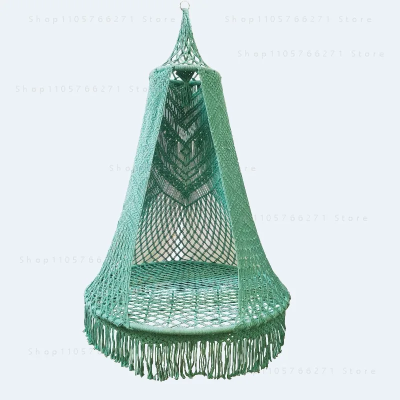 Handmade Interior Weaving Hanging Chair Hanging Basket Bohemian Balcony Swing Home Living Room Adult Hammock
