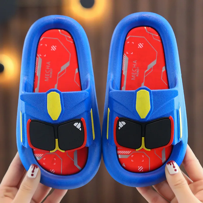 

Children's Slippers Summer Non-slip Bathroom Boy Shoes Fashion Cartoon Home Slippers Indoor Soft Non-slip Flip Flops Baby Shoes