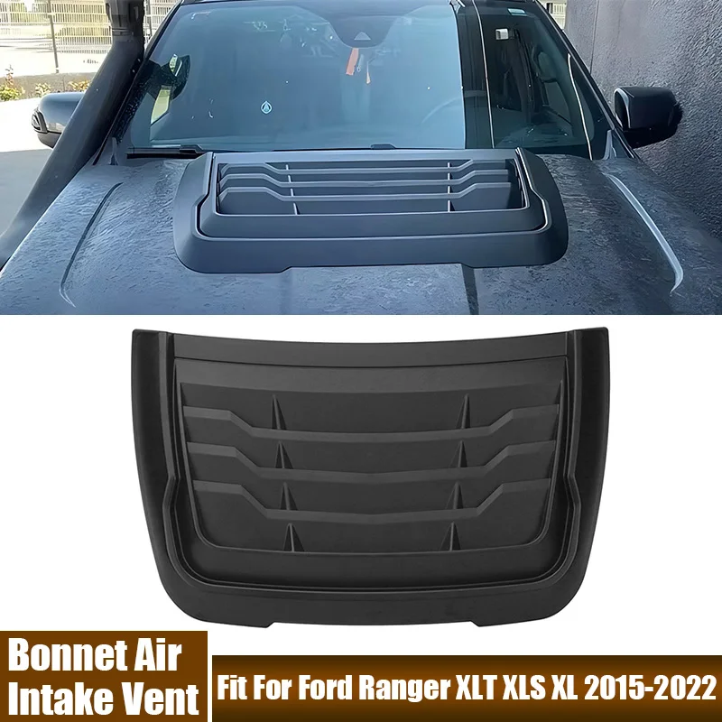

Автомобильный капот, вентиляционное отверстие, крышка из АБС-пластика, направляющая пластина для рассеивания тепла, подходит для Ford Ranger XLT XLS XL 2015-2022, автомобильные аксессуары