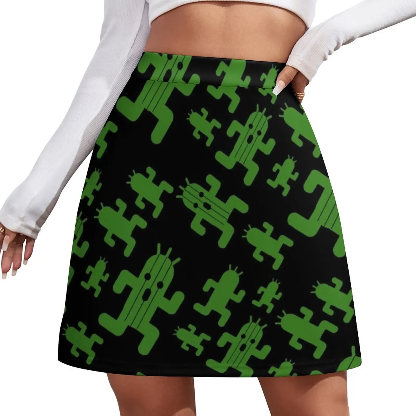 

Cactuar print Mini Skirt night club women Woman skirt