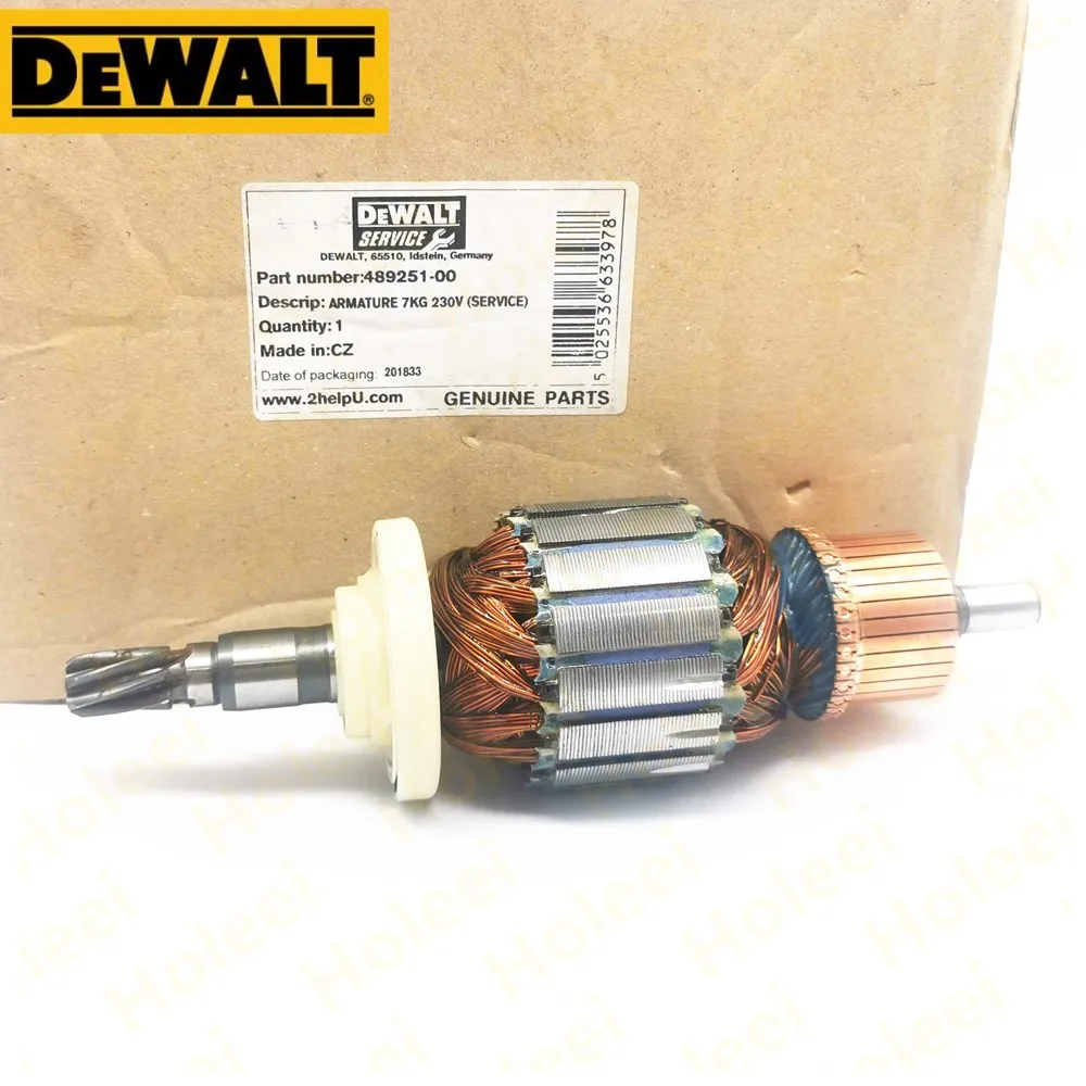 

ARMATURE ROTOR FOR DEWALT D25700K D25701K D25711K D25712K D25713K D25721K D25722K D25723K D25840K D25870K D25871K 489251-00