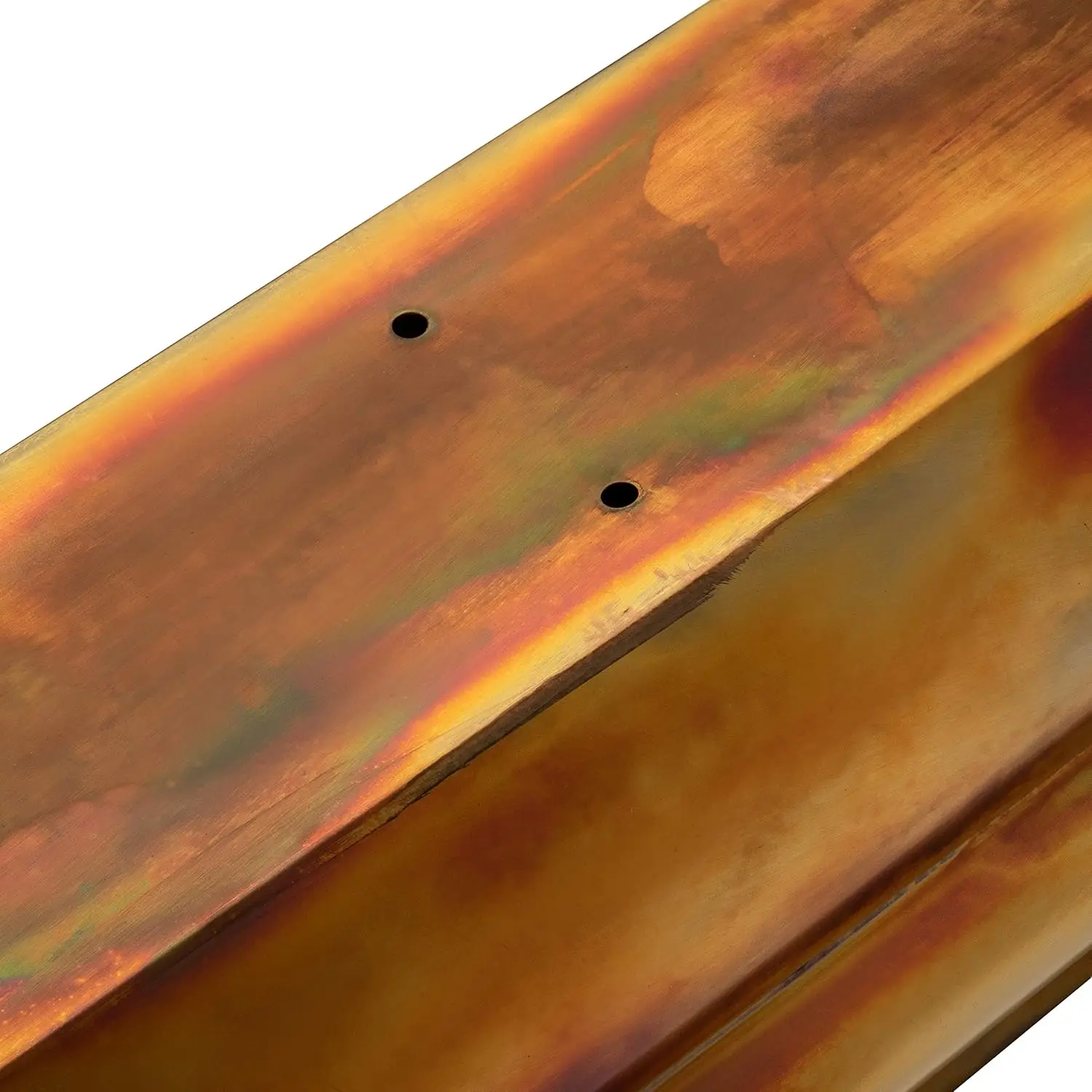 Window Planter Box Rustic Copper Flower Plant Container for Windows Attach to House Deck Balcony Long Rectangular Shape 48 inch