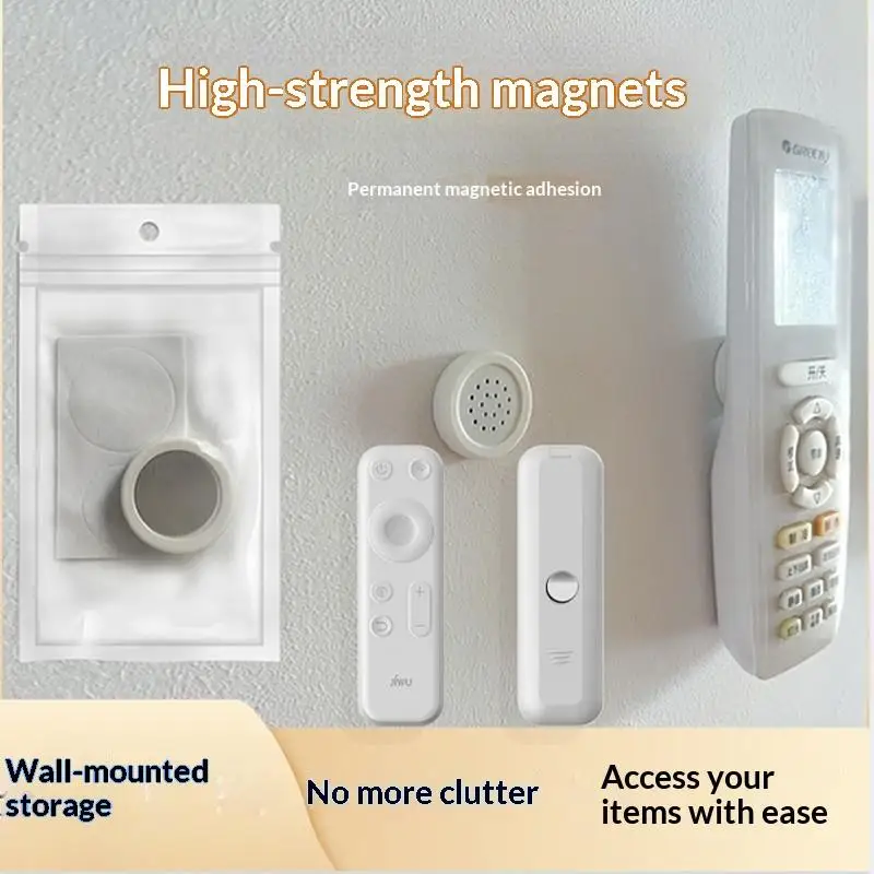 TV Air Conditioning Remote Control Magnetic Sticker Remote Control Storage Suction Magnetic Hook No-Drill Wall-Mounted Sticker