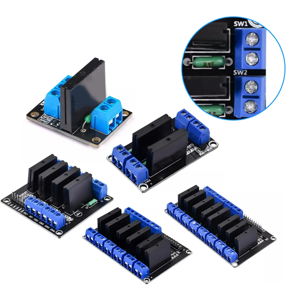 

1pcs 5V Solid State Relay Module For Low Level Module 1/2/4/8 Channels For Electrical Equipment Accessories