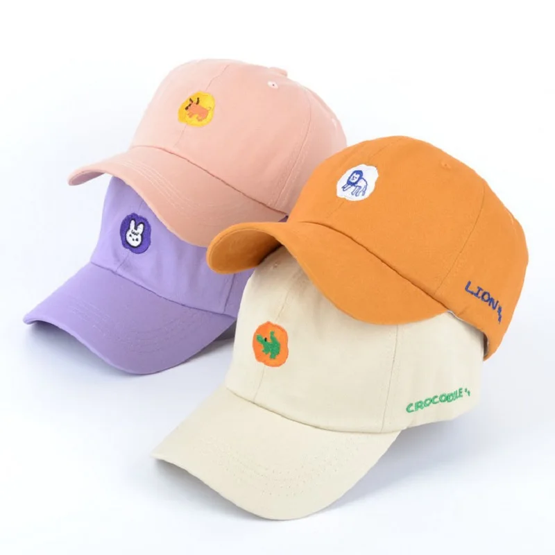 Japanese Fresh Literary Baseball Cap Cute Animal Embroidery Sweet Girl Korean Version Versatile Fashion Sunshade Sun Hat Women