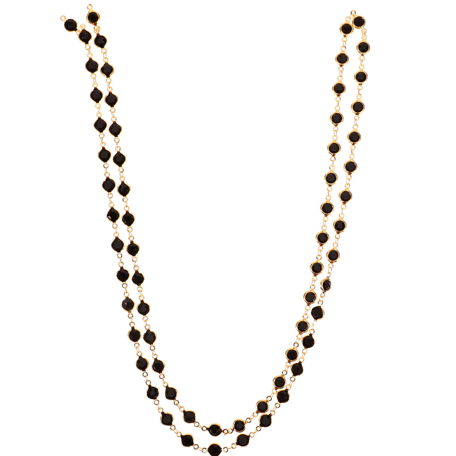 

Retro French Zircon Chain The Diy Necklace Flat Thick Jewelry Making Chains for Jewelry-making-chains