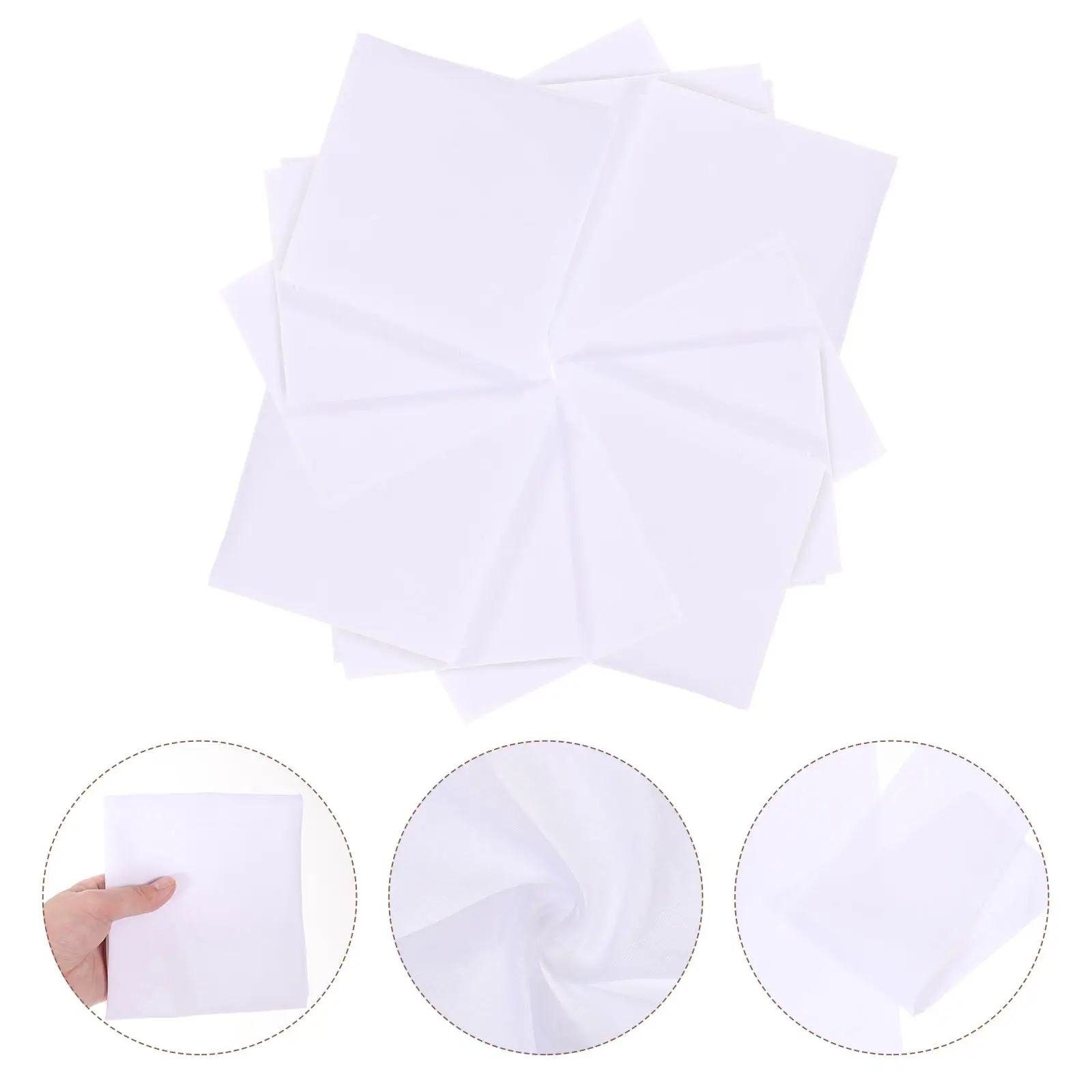 

12Pcs Sweat Towel for Baby High-Grade Cotton Breathable Absorbent Quick-Dry Non-Sticky Multifunctional Back Pad for Toddler Kids