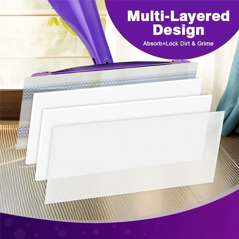 

Горячие одноразовые подушечки для швабры, сменные многослойные подушечки для сухой швабры для деревянного пола