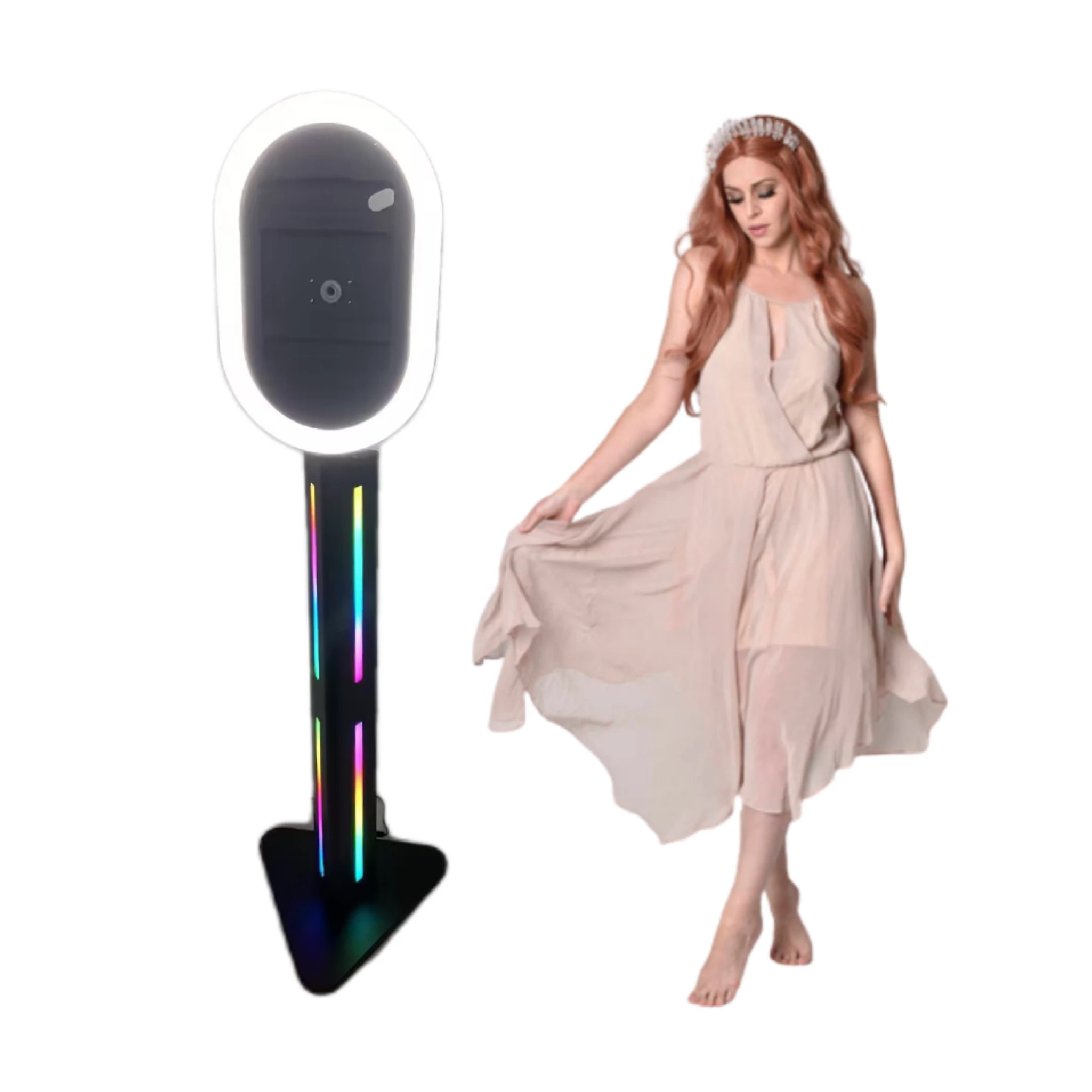 

ipad Photo Booth with White and Black with ipad Hold