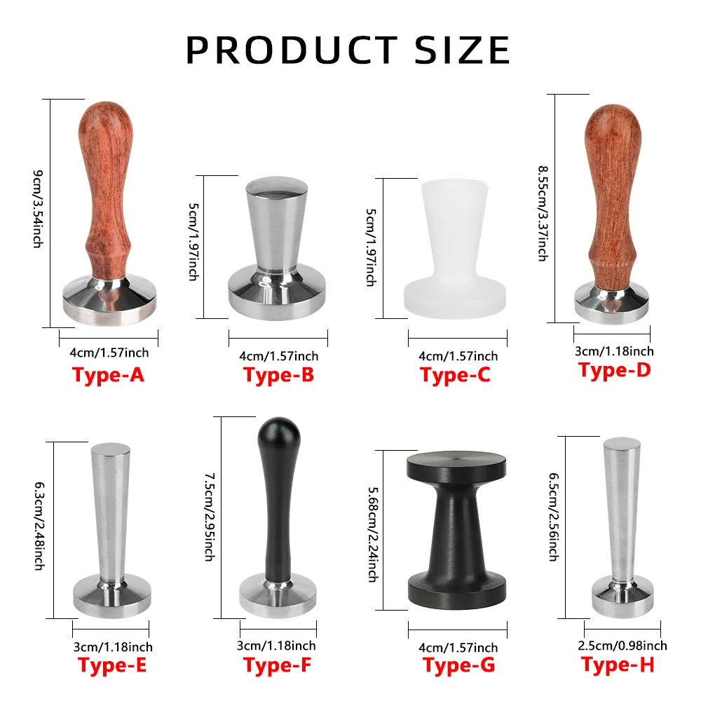 Flat Or Ripple Base Coffee Tamper For Coffee Capsule Solid Base Filling Tool Easy To Grip Perfect For Home Or Office