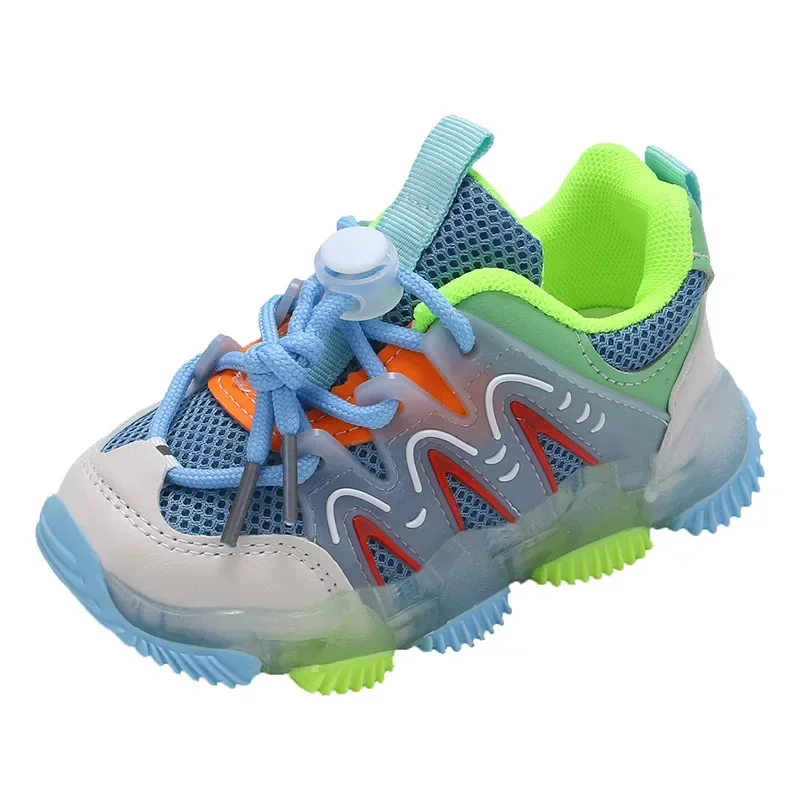 

Boys Summer Breathable Sports Sandals Single Net Mesh Shoes Toddler Kids Footwear Comfortable Airy Design Chinese Brand AE