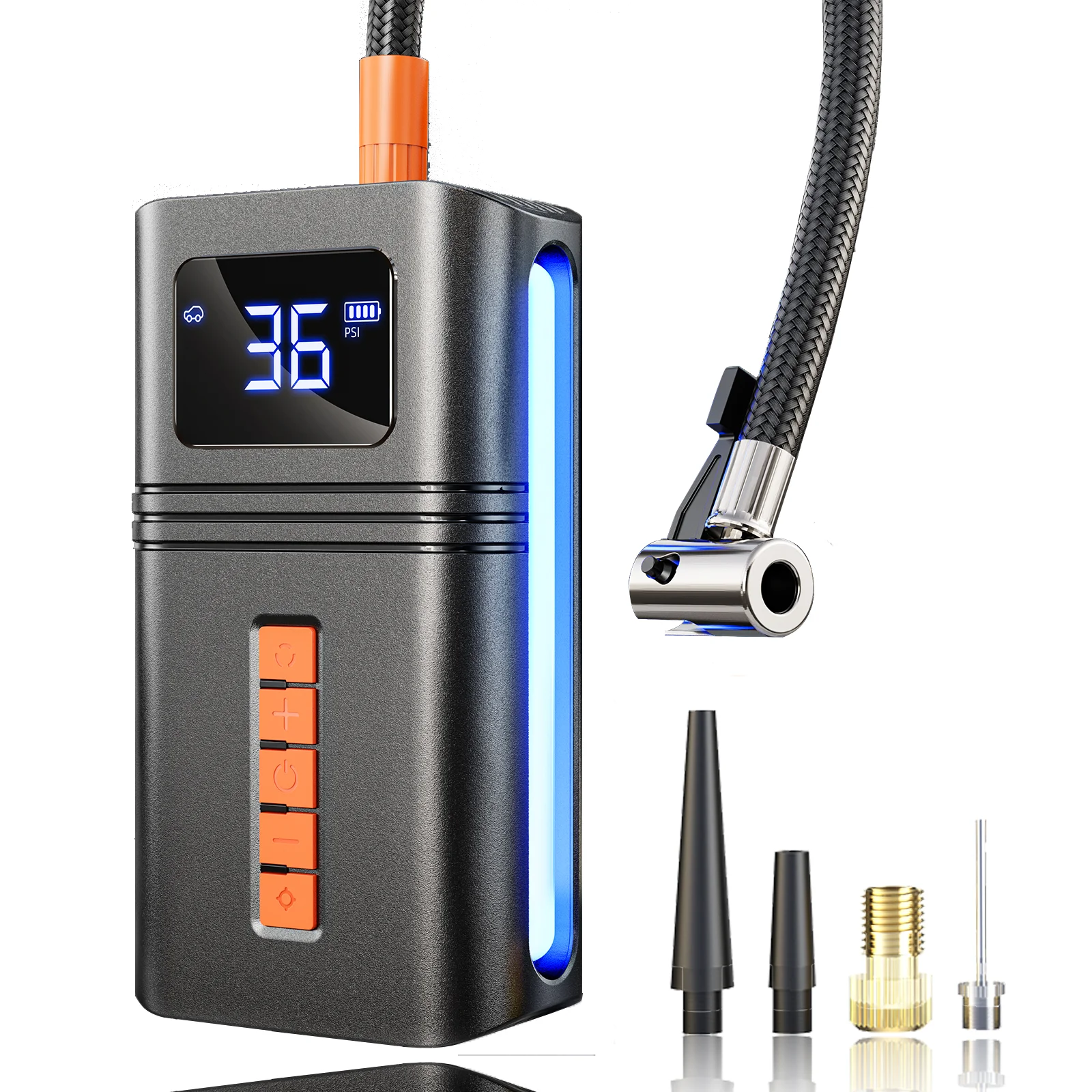 

Nexest Small Size Fashionable Portable Car Tire Inflator Easy-to-Carry Electric Air Pump OEM Bicycle Pump