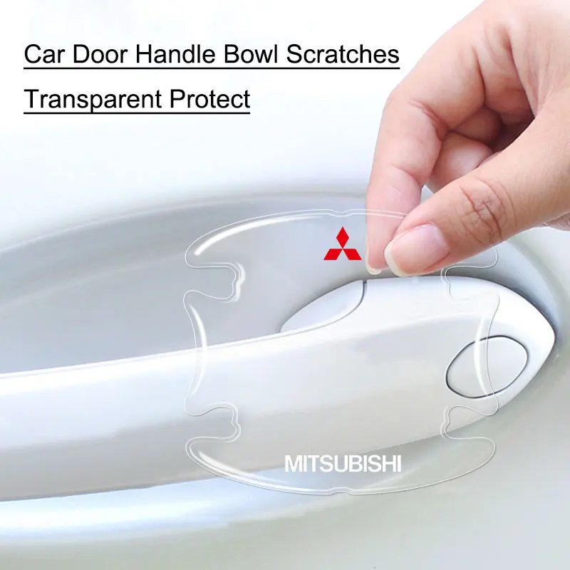 Car door anti-collision strip door handle protection strip For Mitsubishi Outlander Lancer 10 9 ASX RALLIART Eclipse L200 Pajero