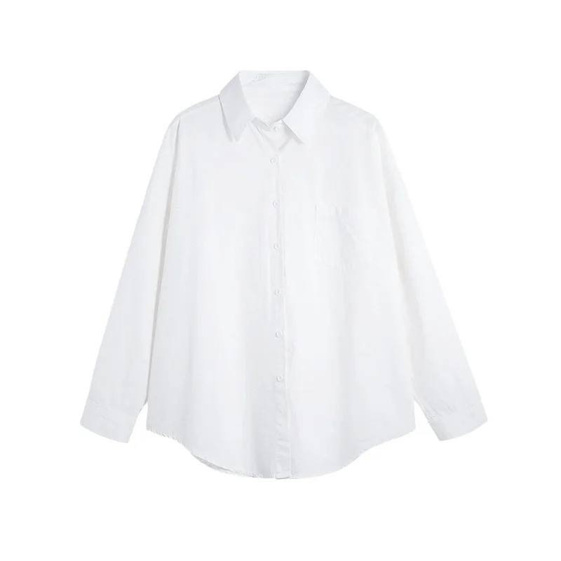 白シャツ女性の 2023 新しい韓国語バージョンデザインセンスニッチ外国スタイルトップウェア多用途カジュアルシャツ卸売