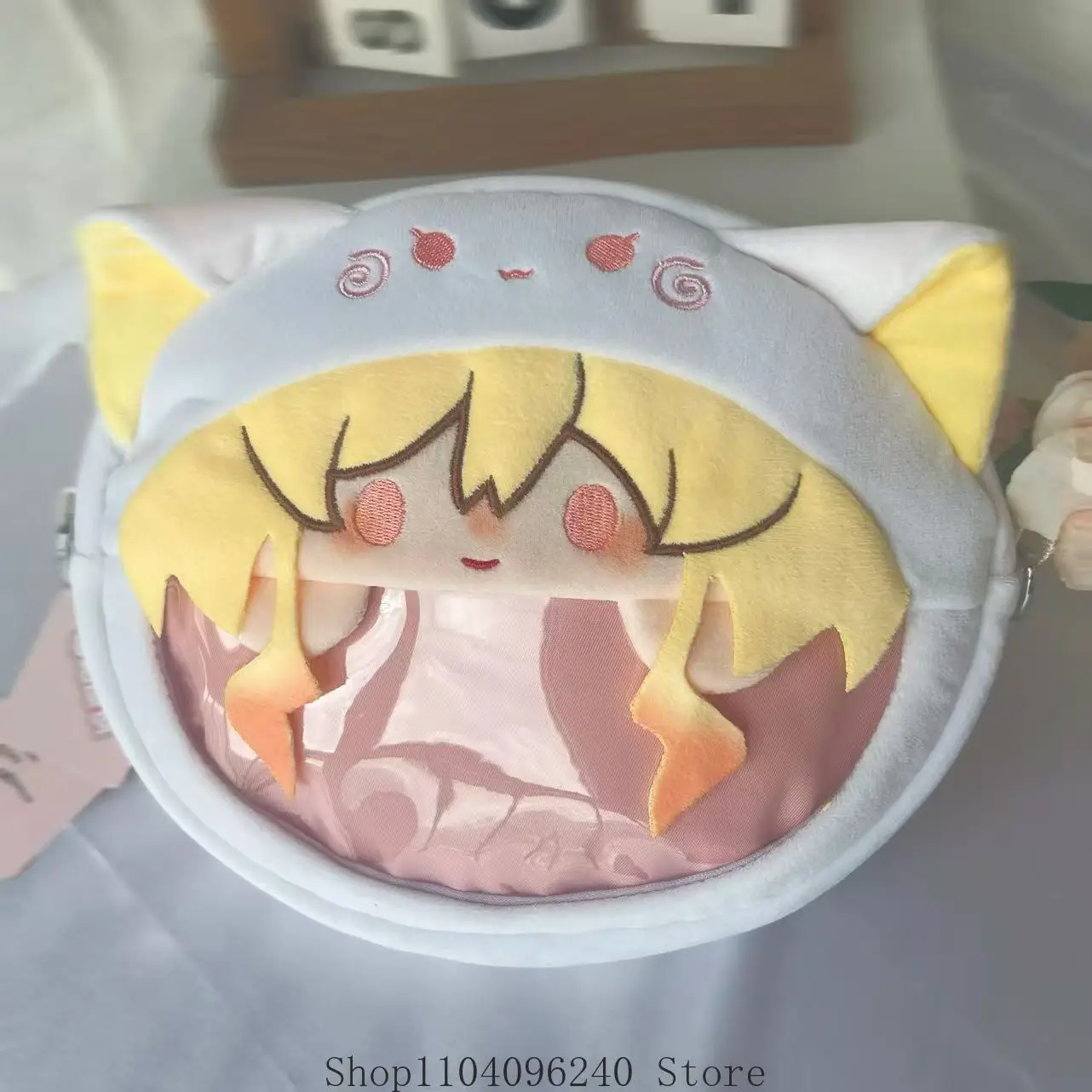 

Tenma Saki Cosplay Big Mouth Transparent itabag Student Zipper Backpack Messenger Bags Shoulder Bag Wallet