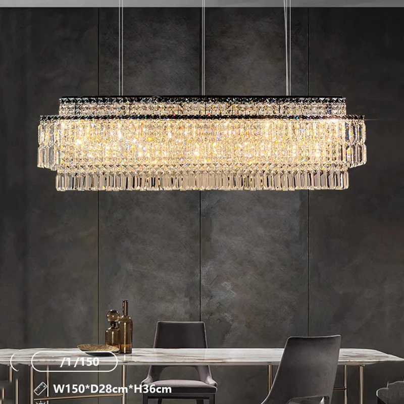 

Nordic Home Decor Dining Room Pendant Lamp Lights Indoor Lighting Crystal Lamp Hanging Light Chandelier Lamps For Living Room